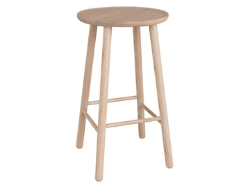 ZIGZAG 660BL - High ash stool with footrest by Hans K - view 2